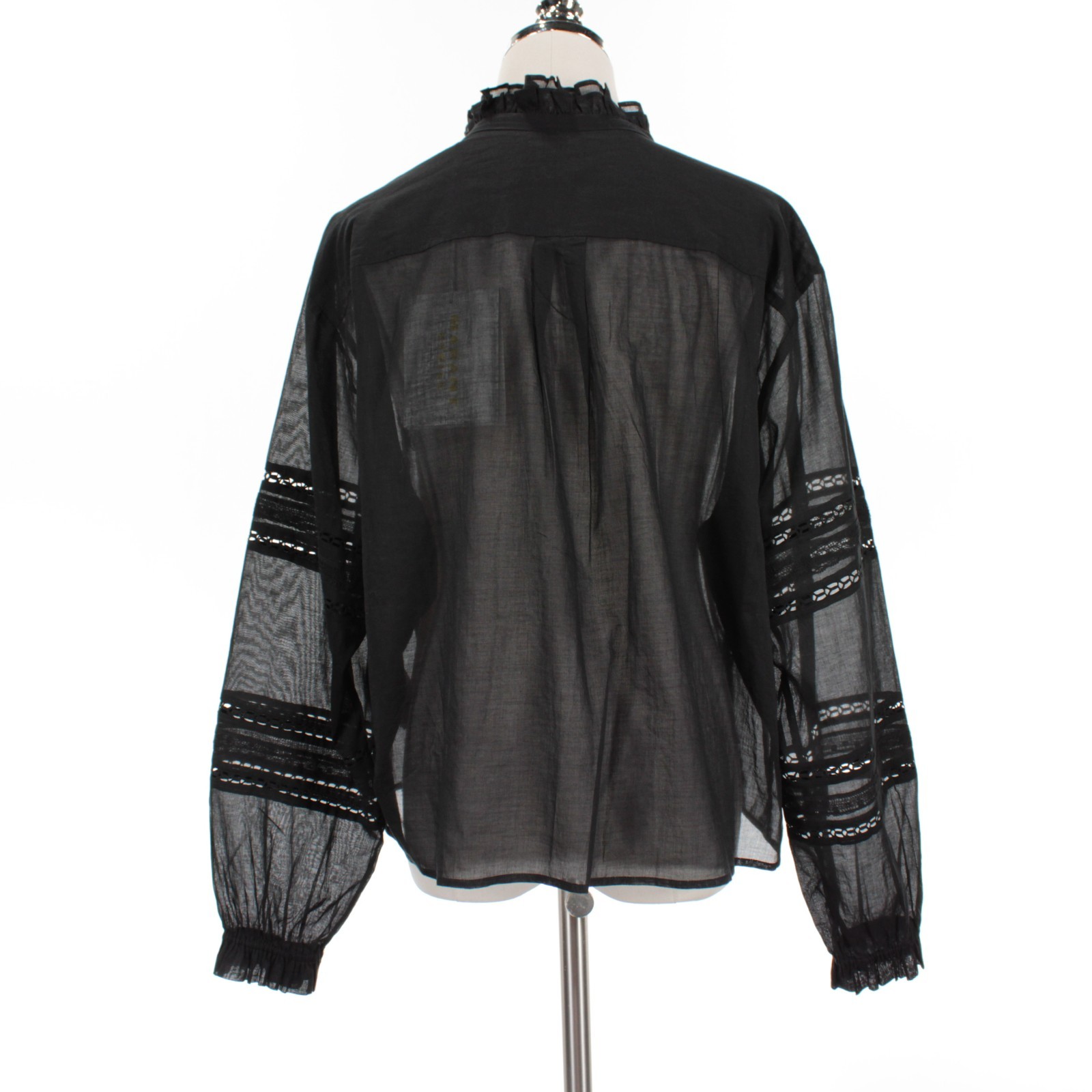 Isabel Marant Etoile NWT Valda Semi Sheer Top Size 34 (US 2) in Black