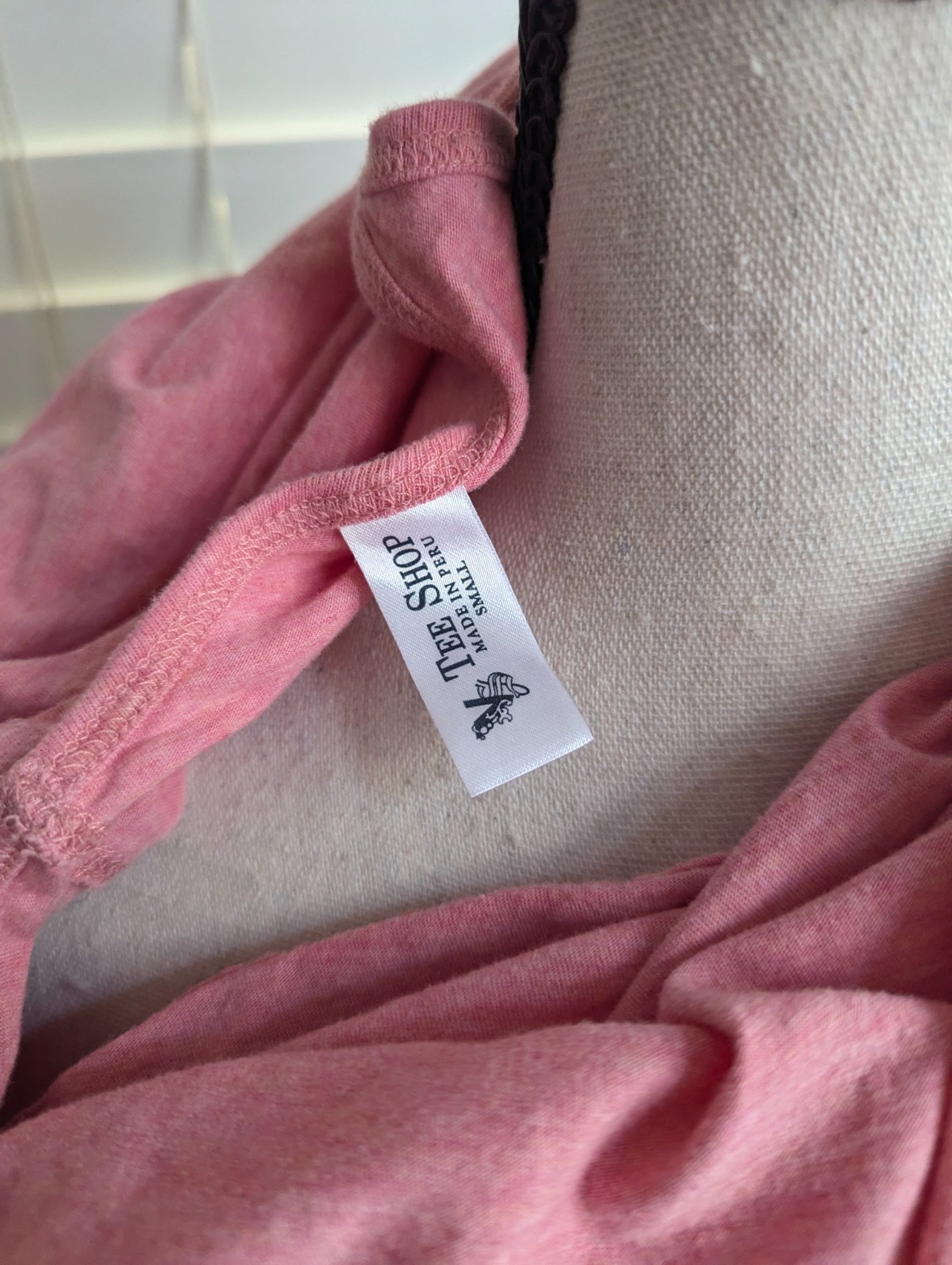 Victoria’s Secret VS Tee Shop Size S Vintage Heather Peachy Pink Tunic Tank Top