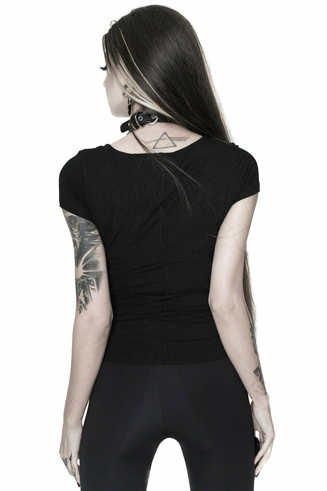 Killstar Eye C U Alternative Gothic Punk Witchy Cap Sleeve Top Shirt KSRA001987