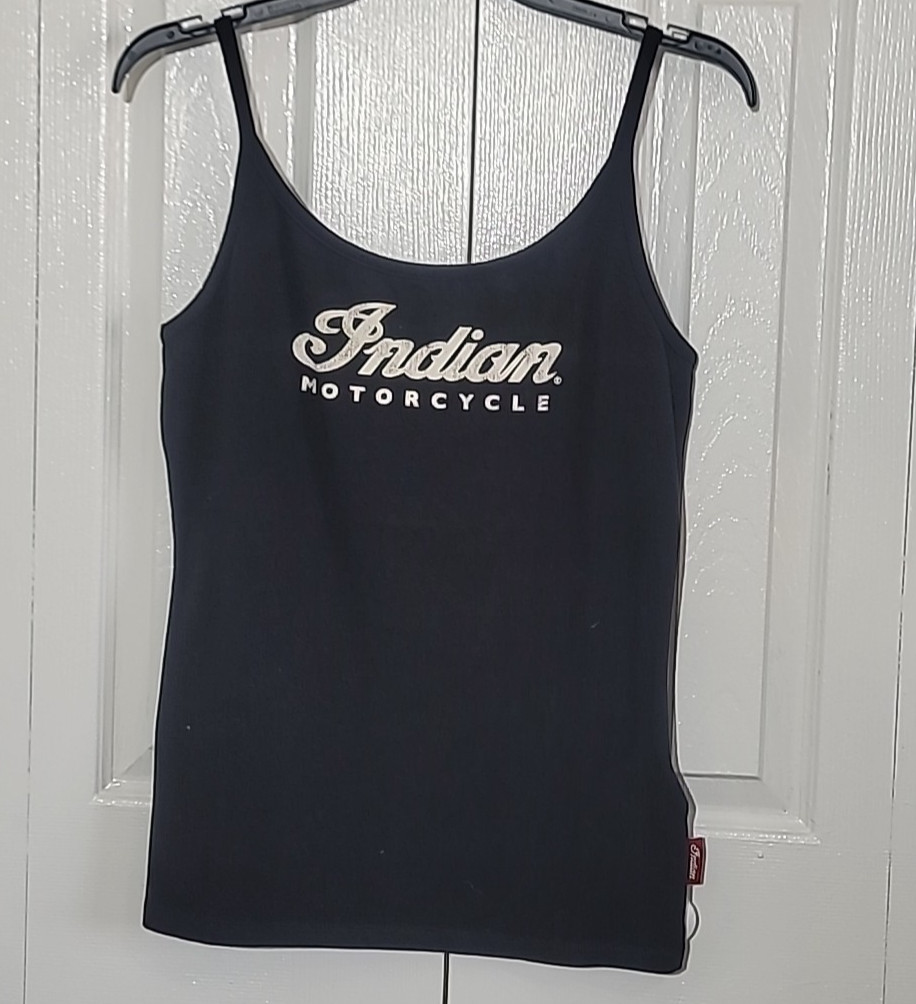 Indian Motorcycle Women’s Small Script Logo Cami Black | 286478702
