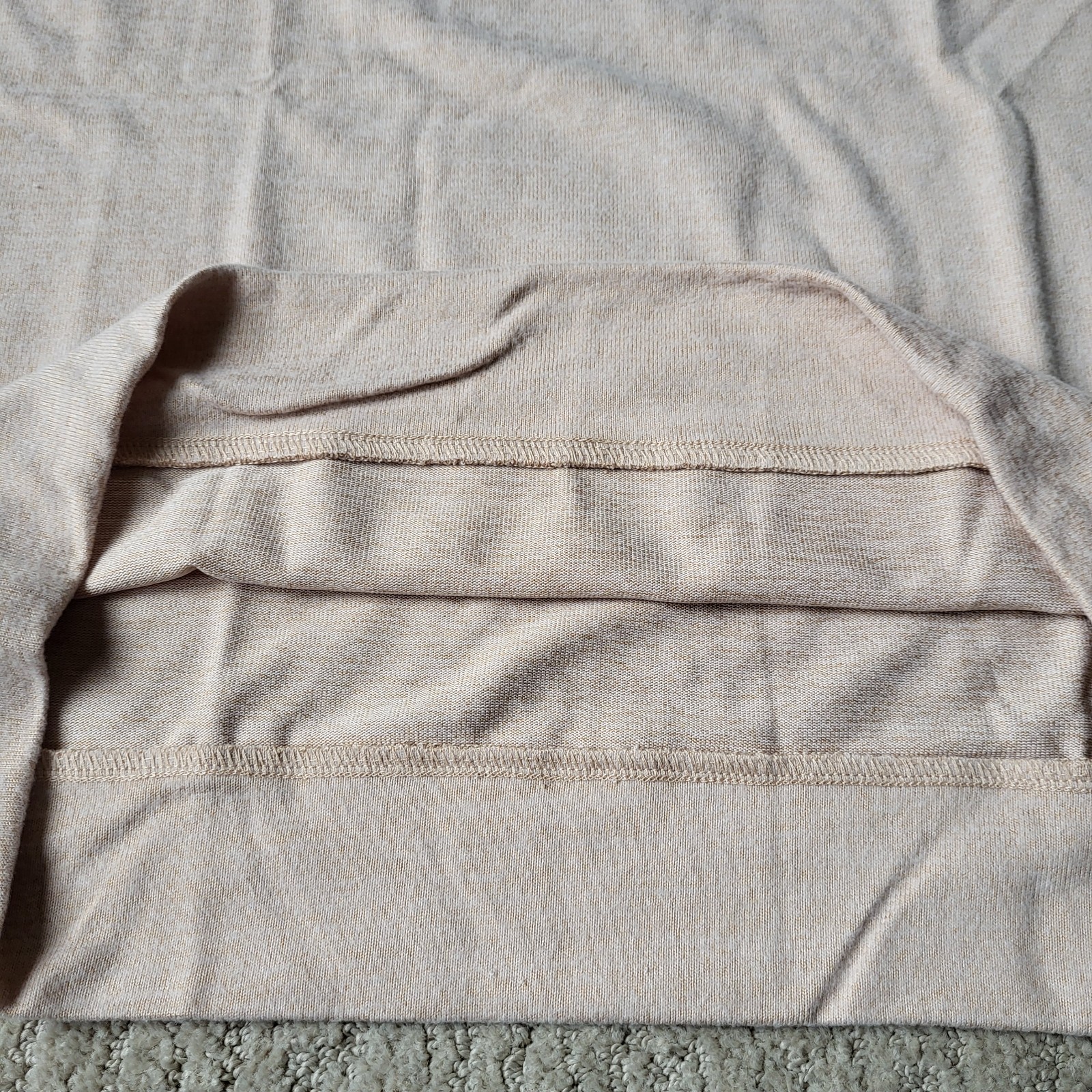 Women’s Haven Well Within Fine-Knit Long Sleeve Pullover Top– Beige– Size S–NWT