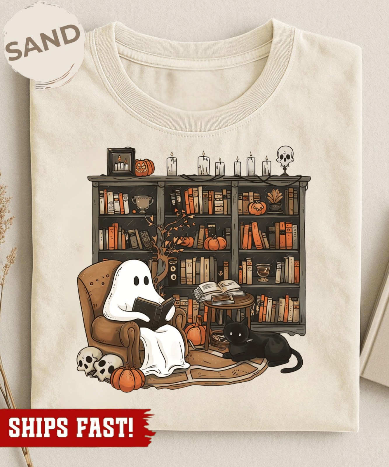 Ghost Book Reader tshirt, Reading Tee Book lover gift Reading enthusiast book sh