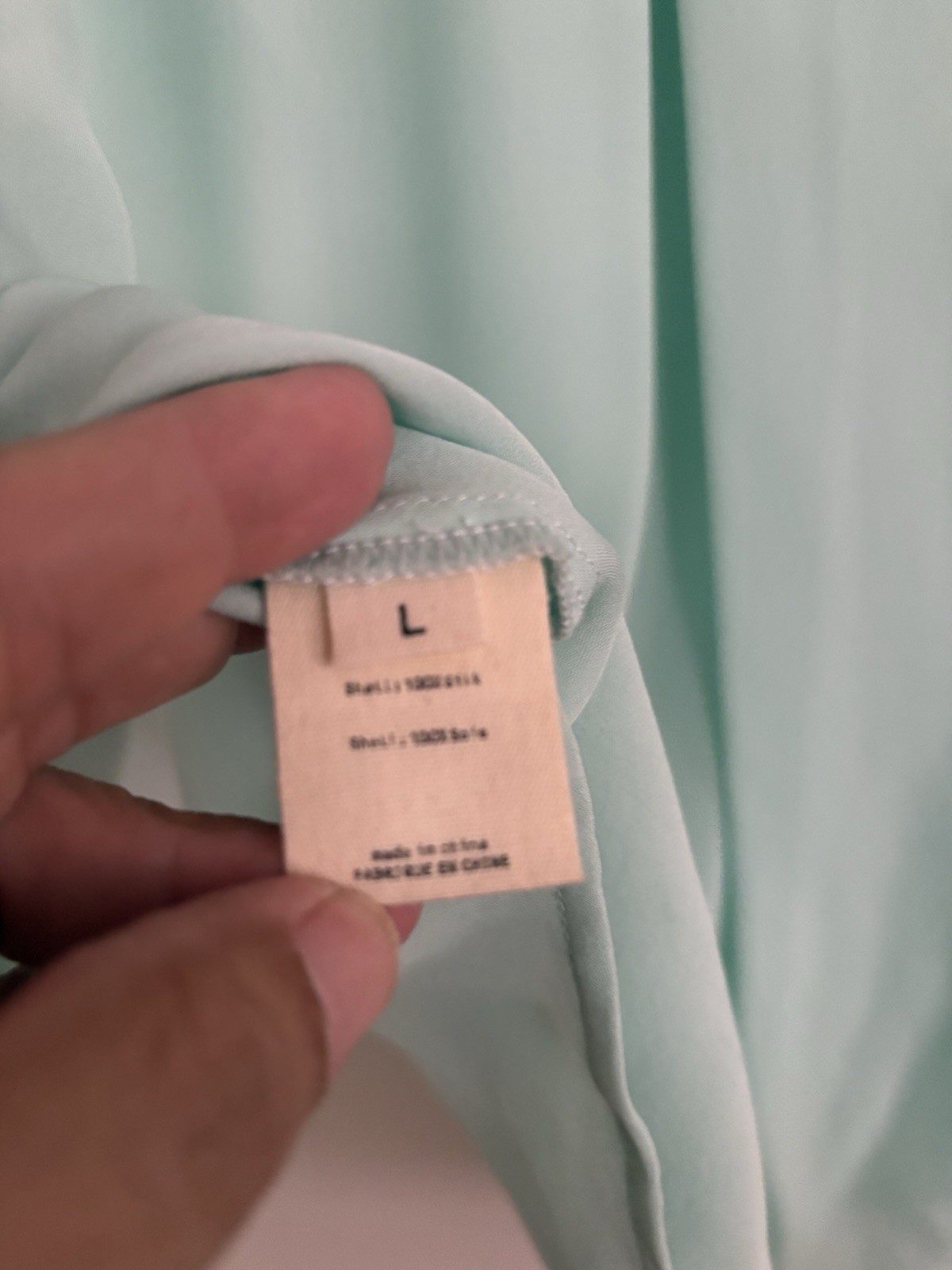 L’AGENCE 100% Silk Chiffon Sleeve Collared Blouse Green Women’s Size L