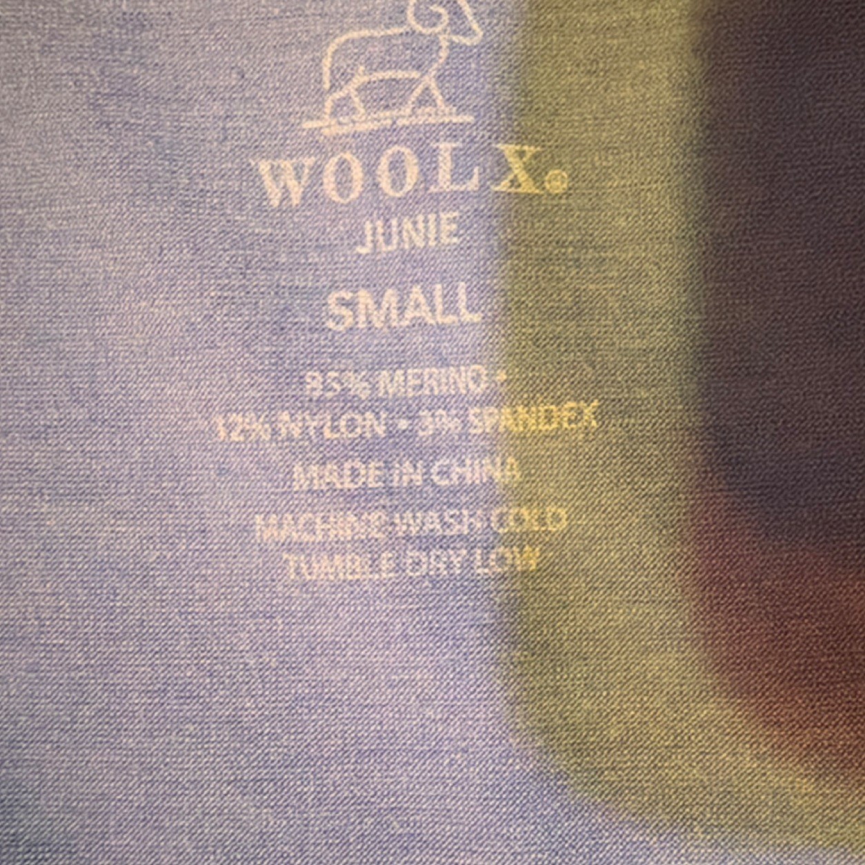 Woolx Junie Blue Merino Blend Short Sleeve V-Neck Women’s Size Small