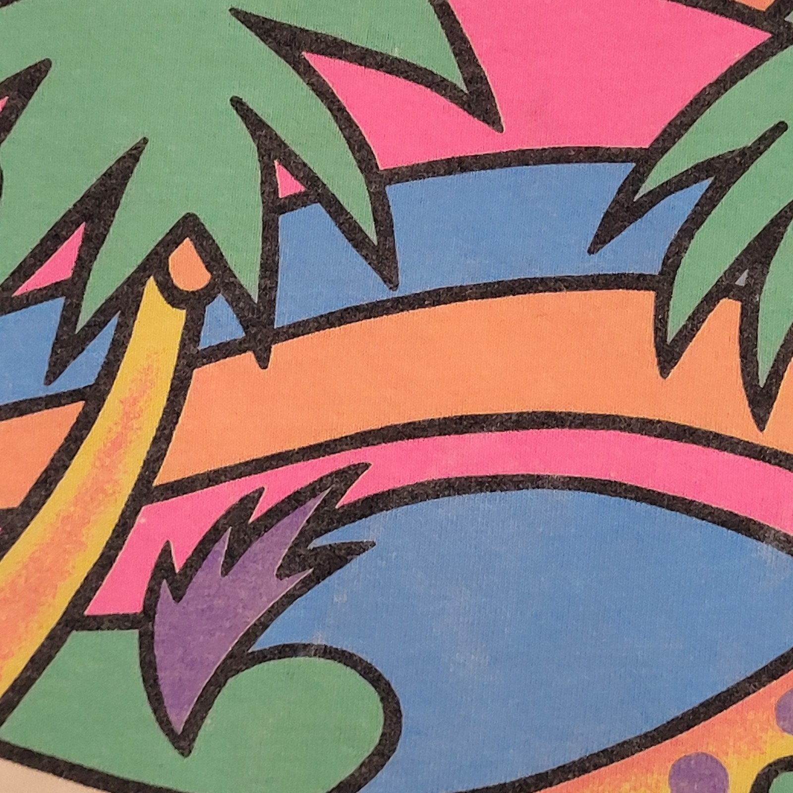 Vintage 90s Colorful Fish Shirt Womens XL 23×26 Maui Hawaii