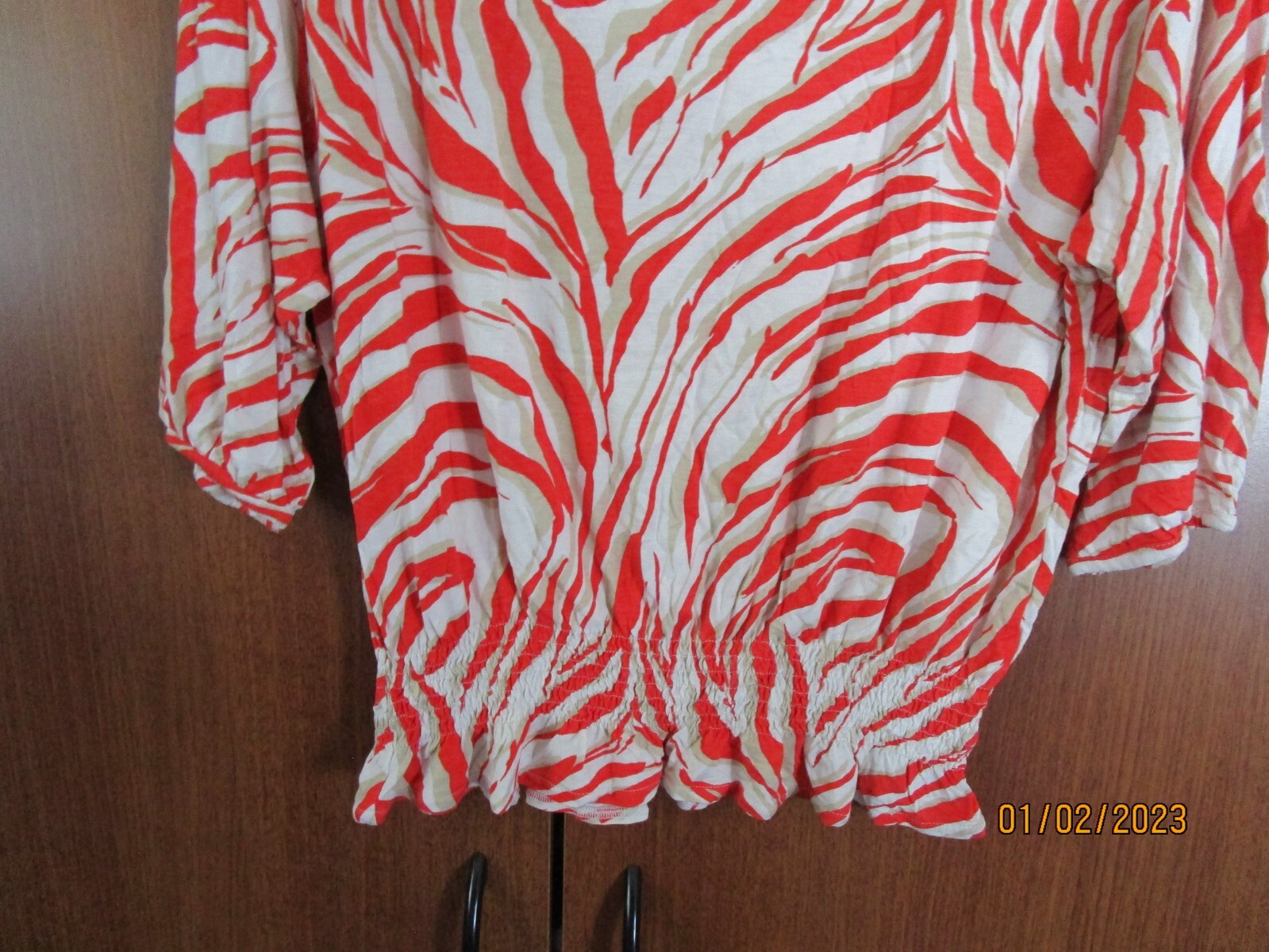 Loft Ann Taylor Tunic Top Sz Medium 100% Rayon Bust 46 Length 23 inches