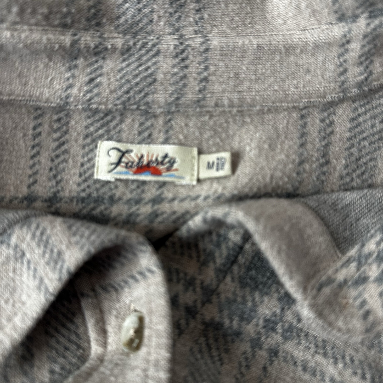 Faherty Shirt Womens Medium Plaid Flannel Button Soft Boxy Outdoor Preppy