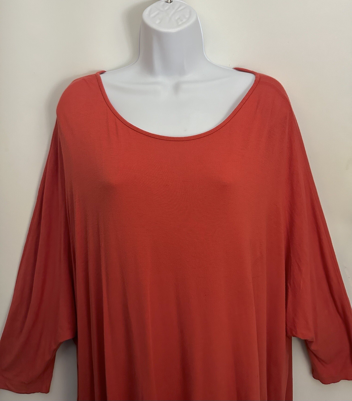 $118 EILEEN FISHER Made In USA Blouse Tunic Top S Oversized Relaxed Boxy Stretch