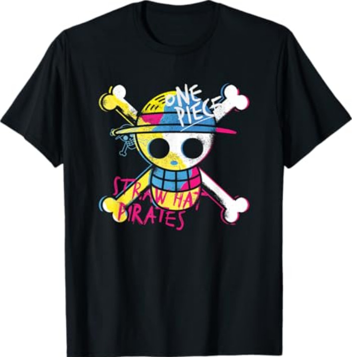 One Piece Straw Hat Pirates Officially Licensed T-Shirt