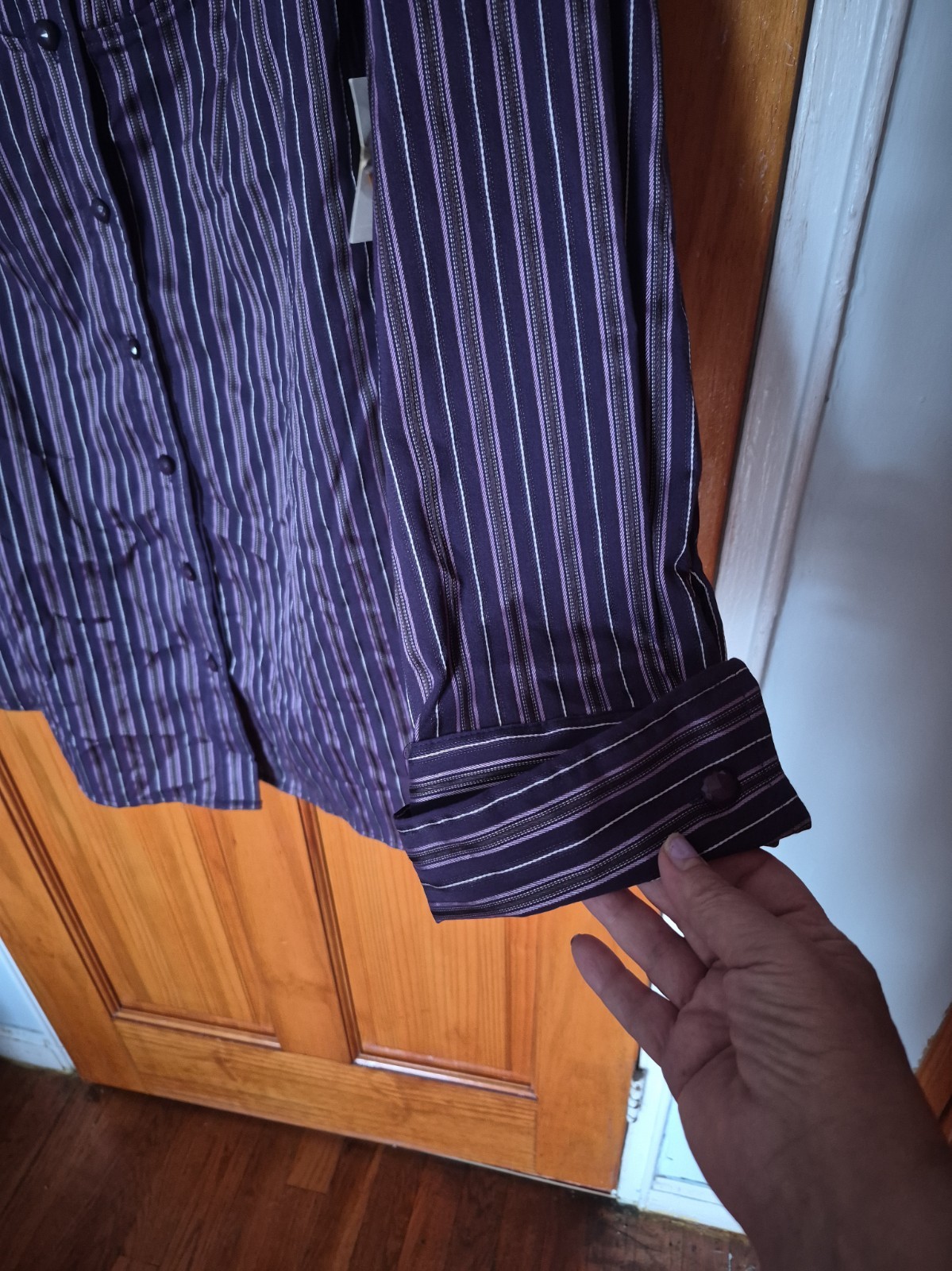 COVINGTON Woman Stripes Long Sleeve Top Blouse Size 24W-26W NWT