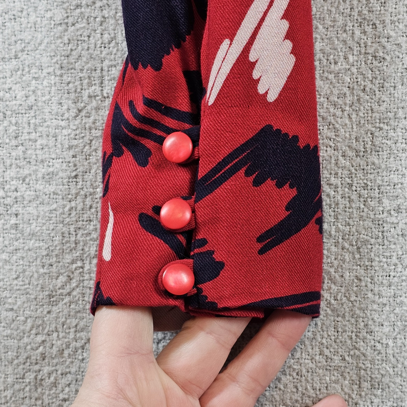 Pendleton Country Sophisticates VTG Top USA Abstract Red (See Desc. for Size)