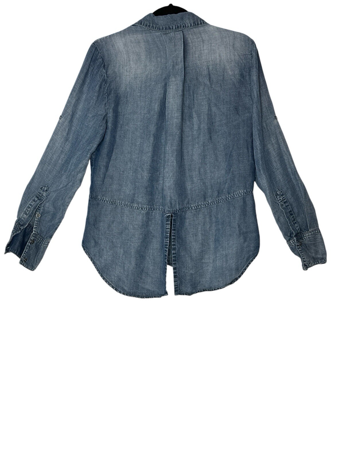 Anthropologie Cloth & Stone Shirt Women Small Top Blue Corpcore Classic Modern