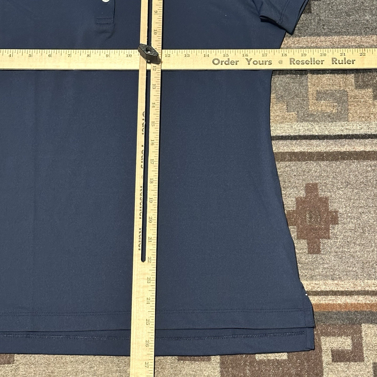 Peter Millar Golf Polo Womens Medium Blue Performance Perfect Fit C4