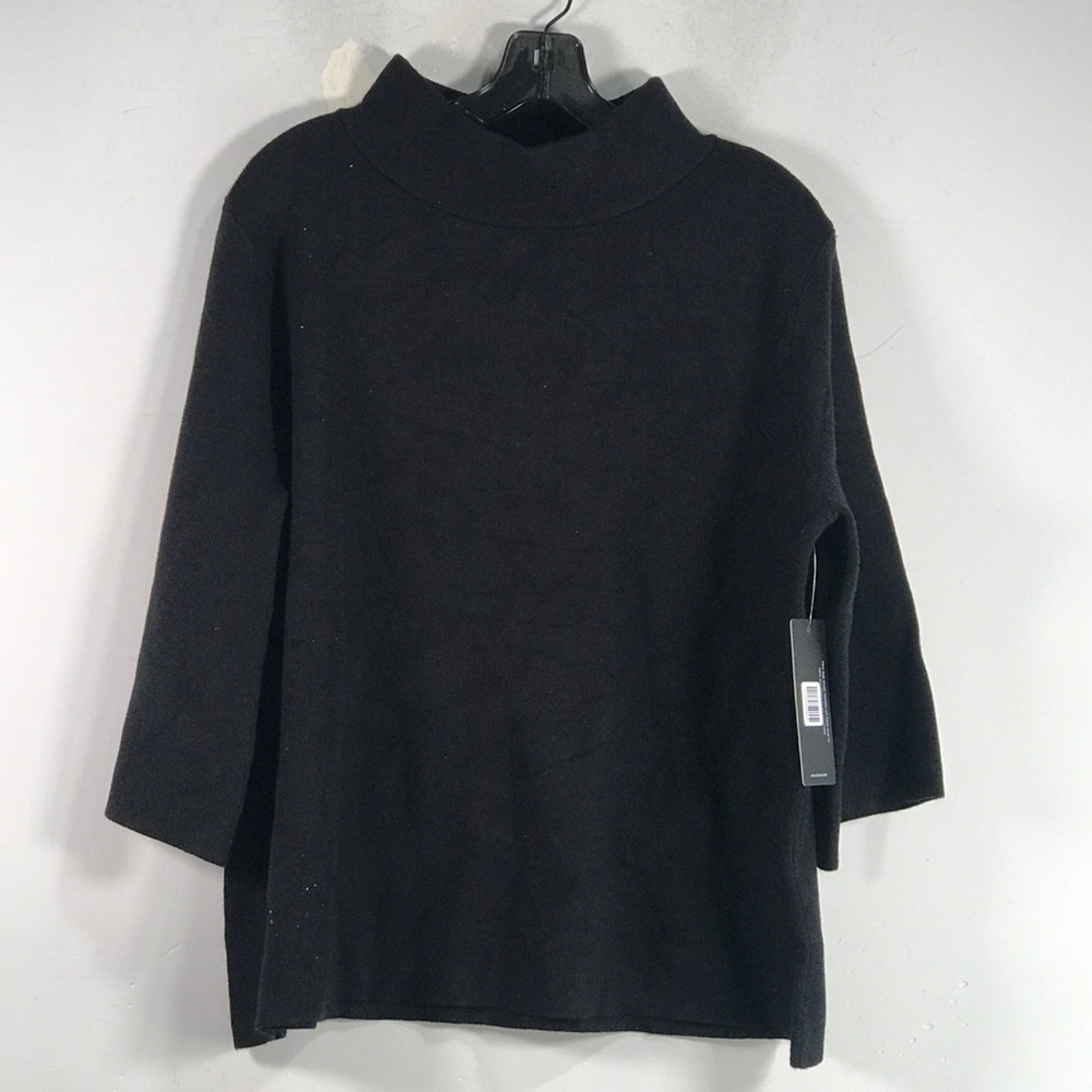 Daily Look x Rielle 3/4 Sleeve Mock Neck Top, Women’s Size XL – Black