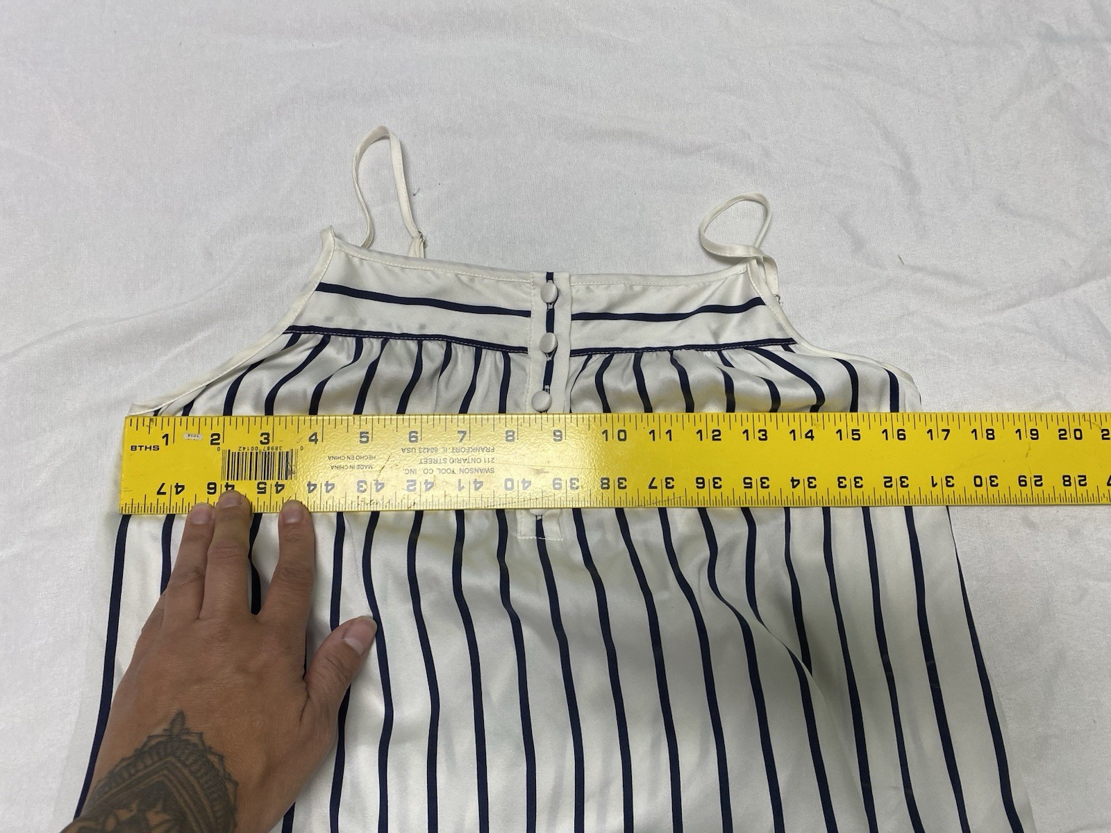 Haven Well Within Spaghetti Strap Tank Stripes Silk Blend Women’s Small (w)