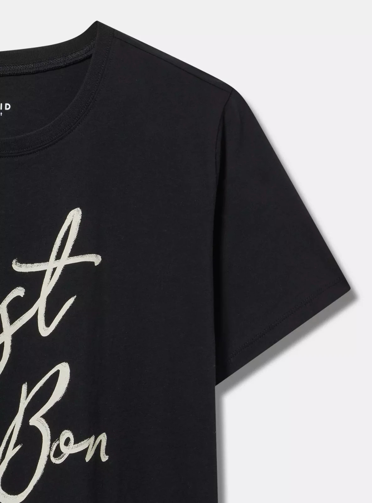Torrid Plus 3X C’est Si Bon Graphic Jersey Tee Short Sleeve Crew Neck Black NWT