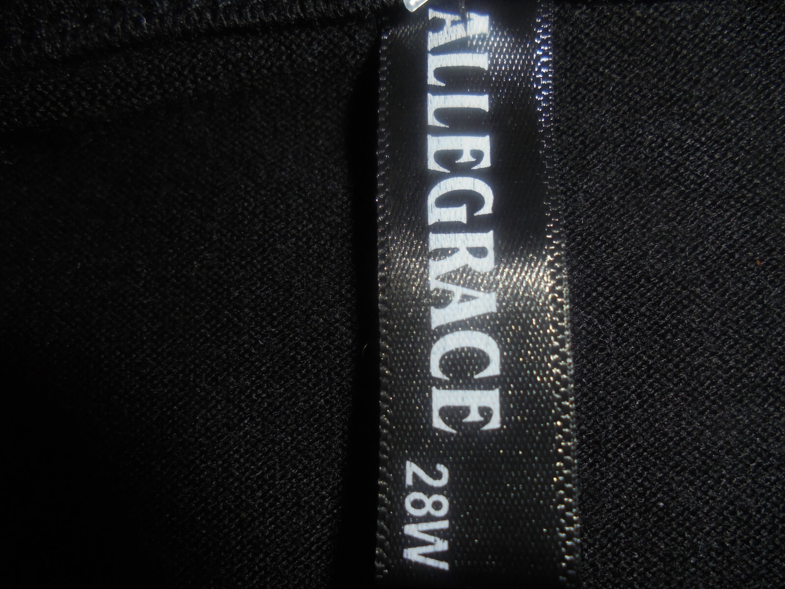 Allegrace Womens Black Long Multi Color Sleeves Crew Neck Top Size 28W