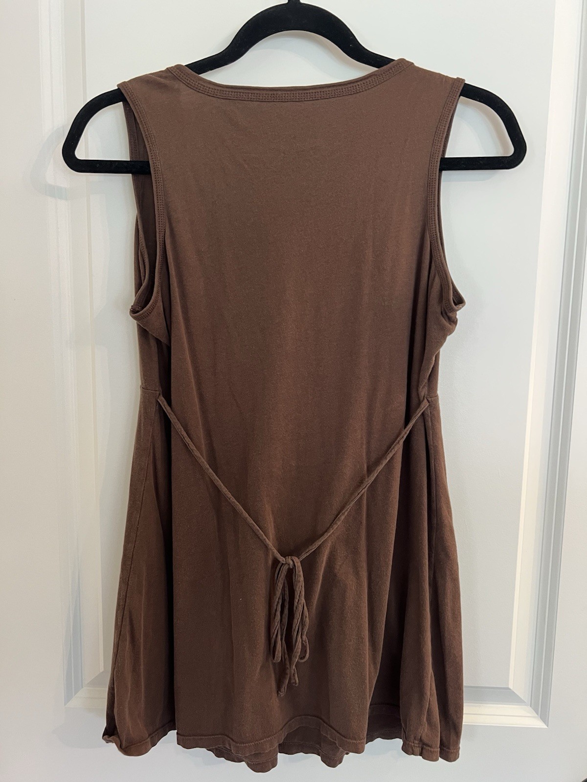 Motherhood Maternity Size Medium Brown 100% Cotton Sleeveless Tank Top V-Neck