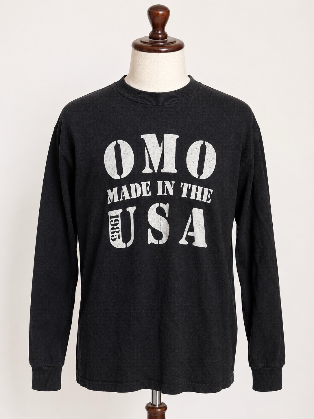 Very Rare Vintage 1980s Norma Kamali OMO SOHO NYC Black Sweatshirt XL