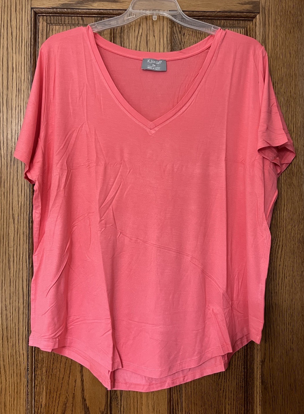 K. Jordan Women Short Sleeve Top, Size 3X, New