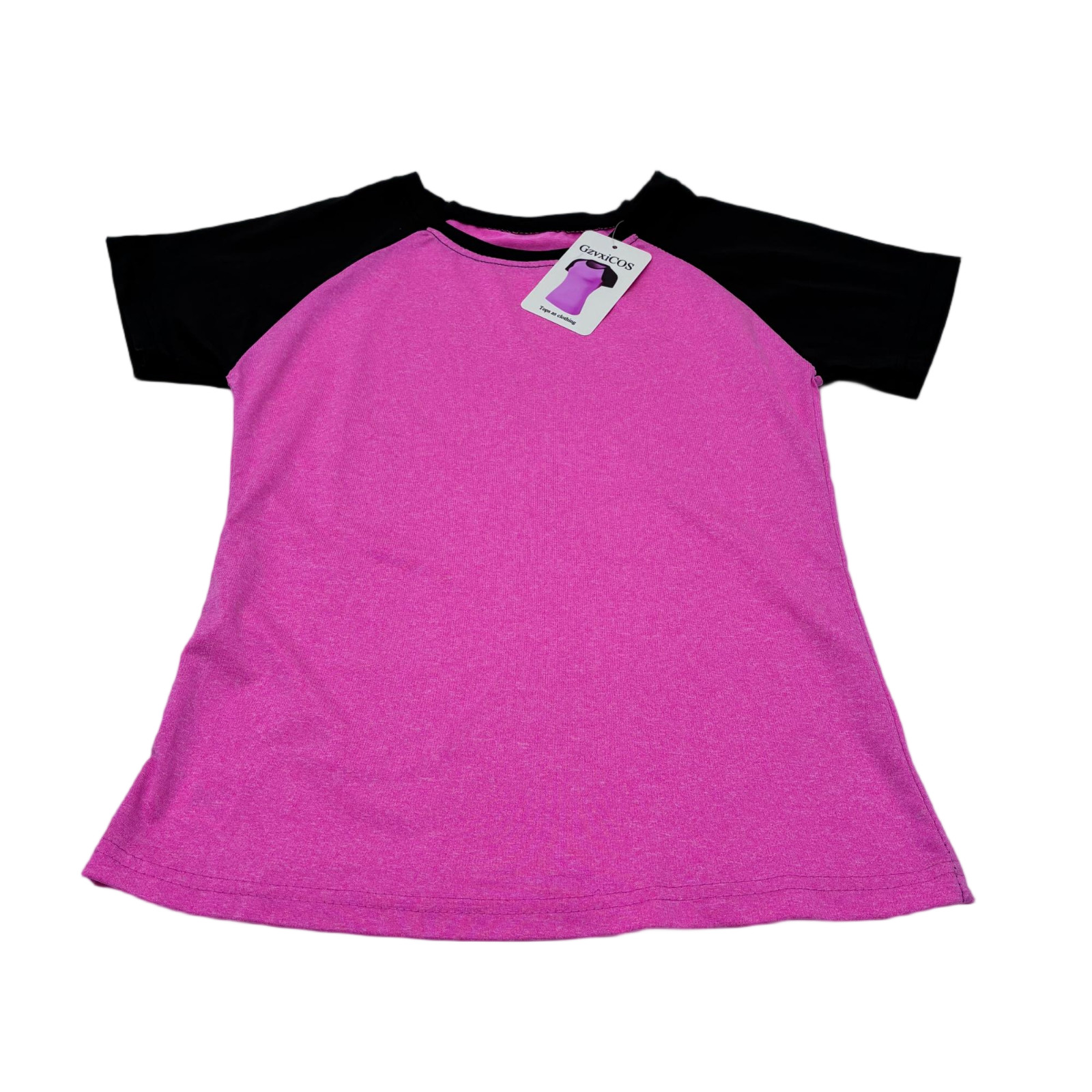 GzvxiCOS Tops as clothing Raglan Short Sleeve Athletic Top in Pink Color