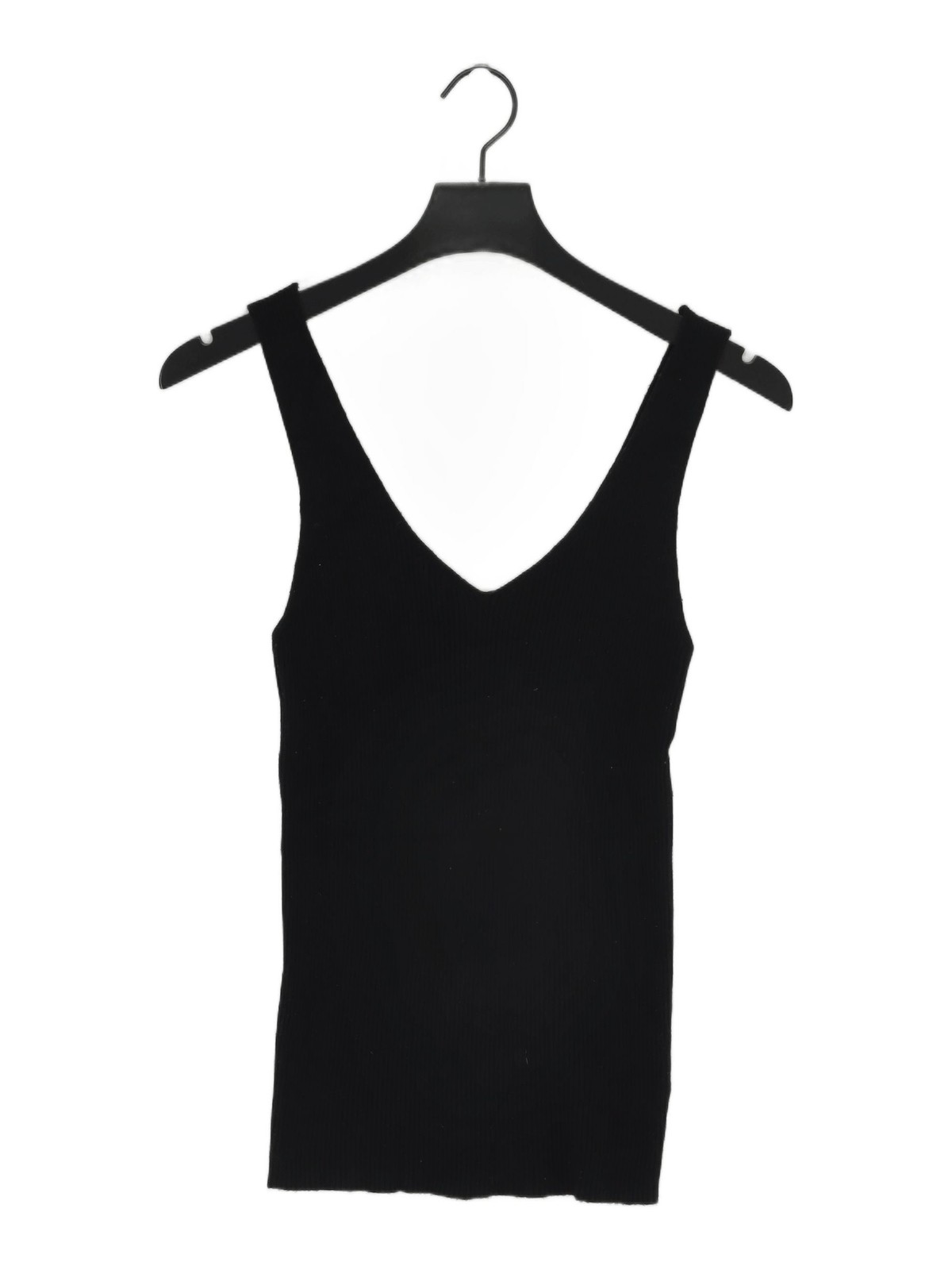 Meo Meli Women’s T-Shirt Black 100% Other Sleeveless V-Neck Basic