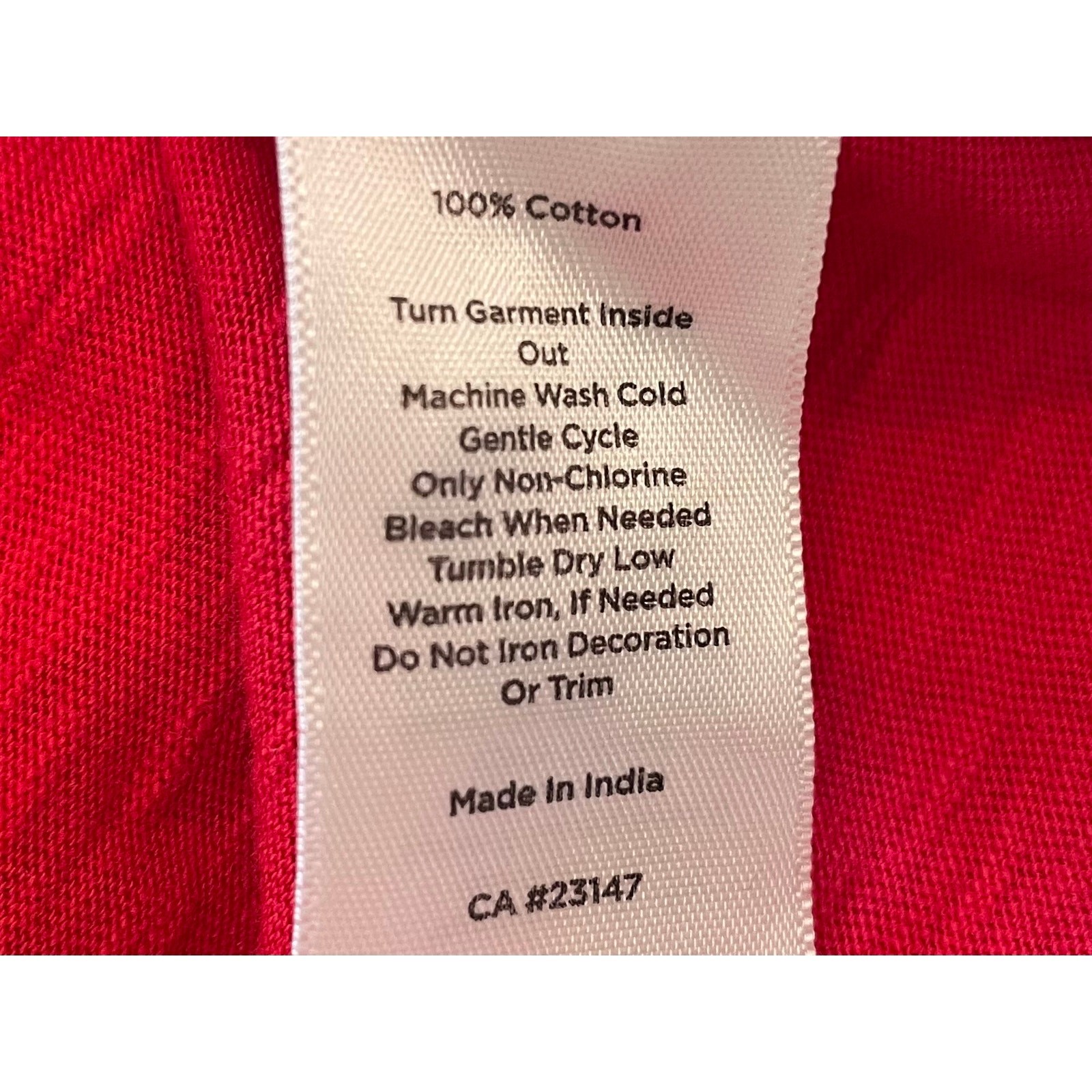 Talbots Red Short Sleeve T-Shirt, Eyelet Detail, Minimalist, Casual, Size LP