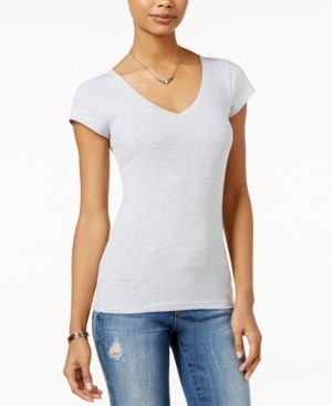Aveto V-Neck T-Shirt Shadow Grey Heather, Cotton/Spandex, L