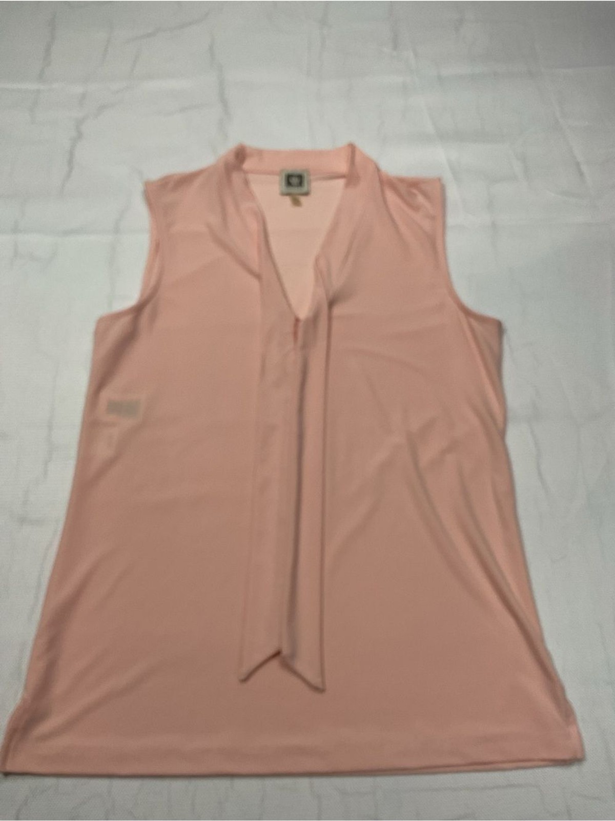 Anne Klein Sleeveless Tie-Neck Camisole in Blush