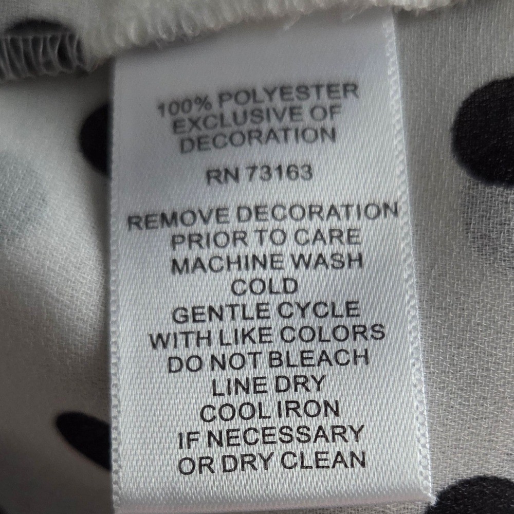 Melissa Paige Black and White Polka Dot Blouse Size LP. Excellent condition