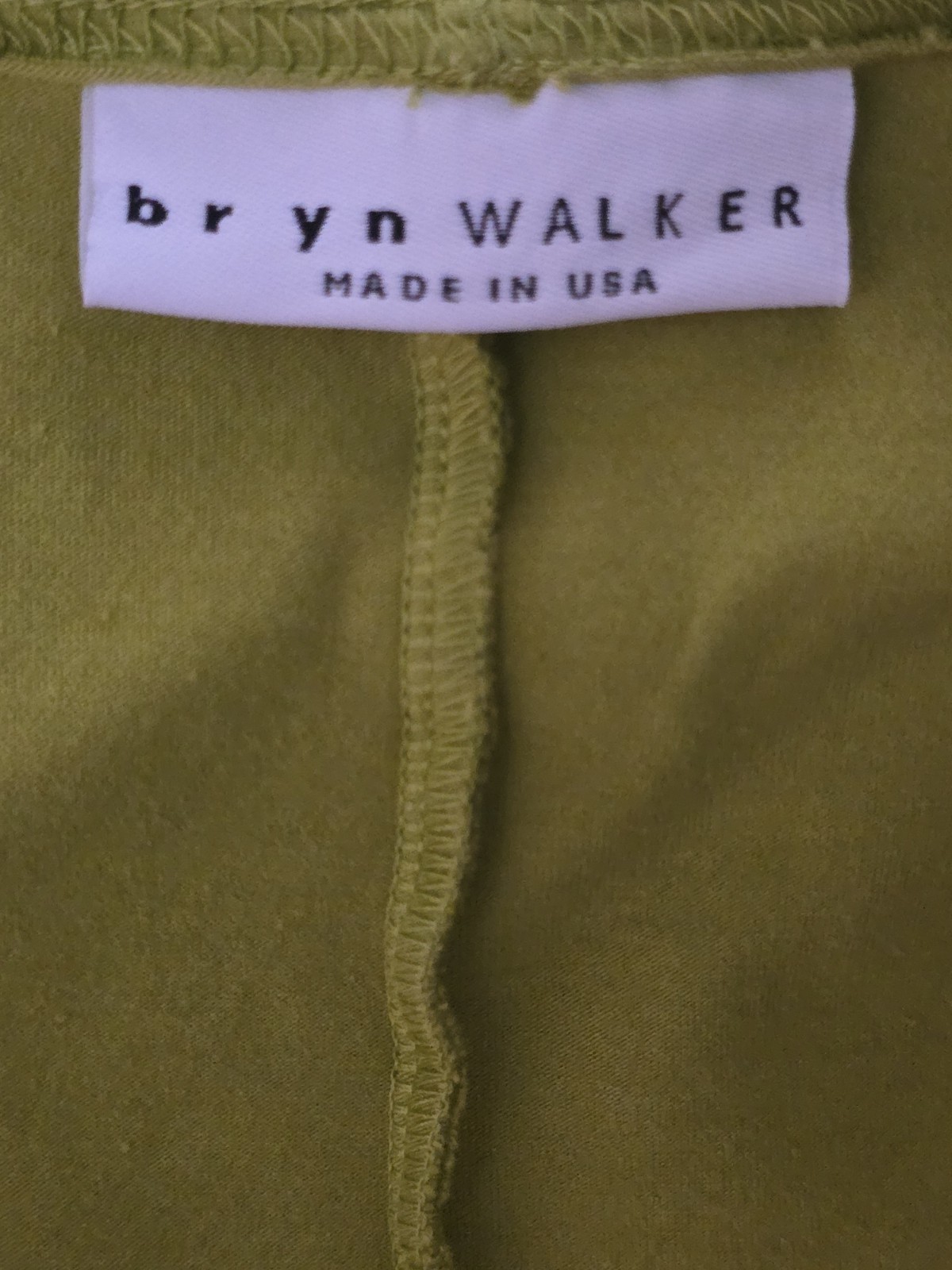 Bryn Walker Baxter Tunic Top Lagenlook Bamboo Organic Cotton Green Oversized M