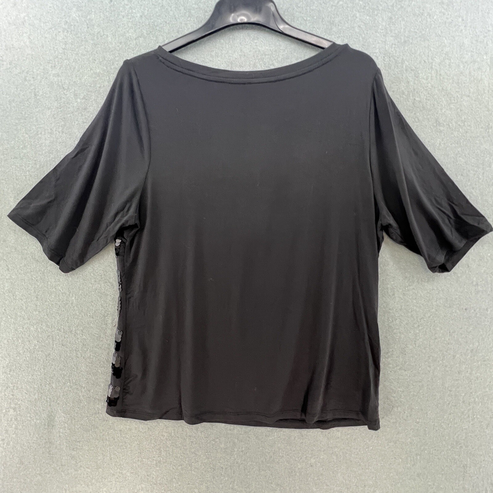 James Lakeland Top Size L Women’s Black Sequin Party Evening Occasion New