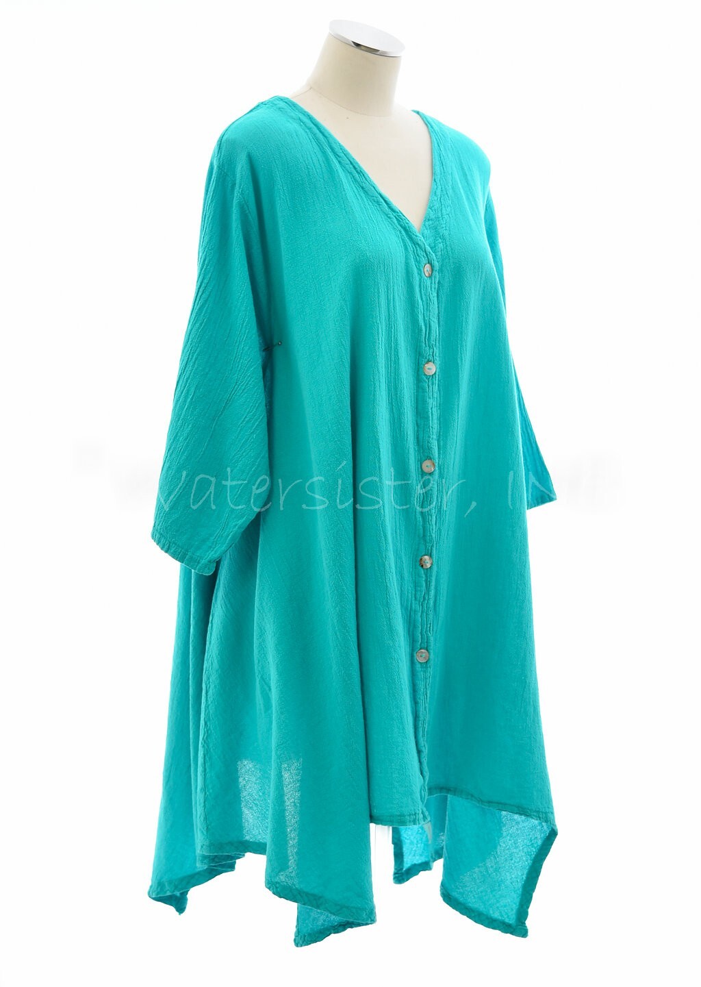 WATERSISTER Cotton Gauze ARIANA Sharkbite CARDIE Top OS (M-1X/2X) Oh my COLORS