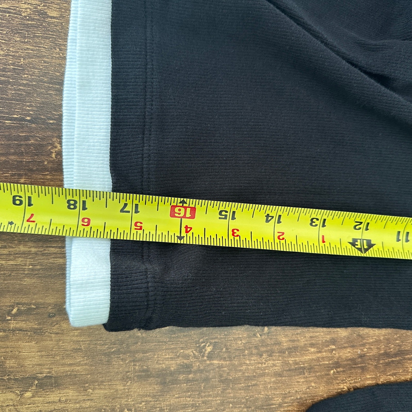 EST.PAC. 1980 Ribbed Layered Top Womens Small Black White 90s Preppy Long Sleeve