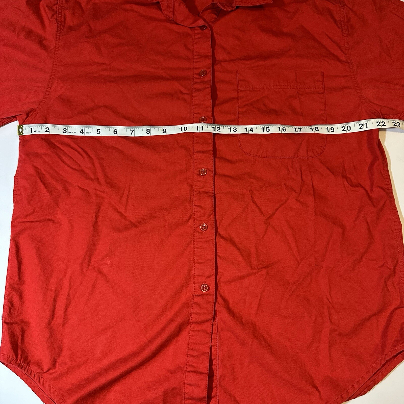 Vtg 90s Mickey Inc 101 Dalmations Button Up Shirt Top Back Embroidered Red Sz L
