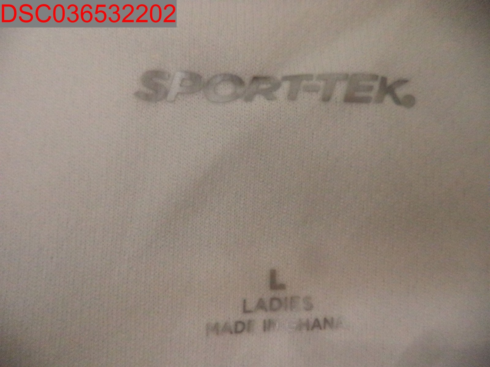 NWOT – Sport-Tek Women’s White LST640 PosiCharge RacerMesh Polo, Size L