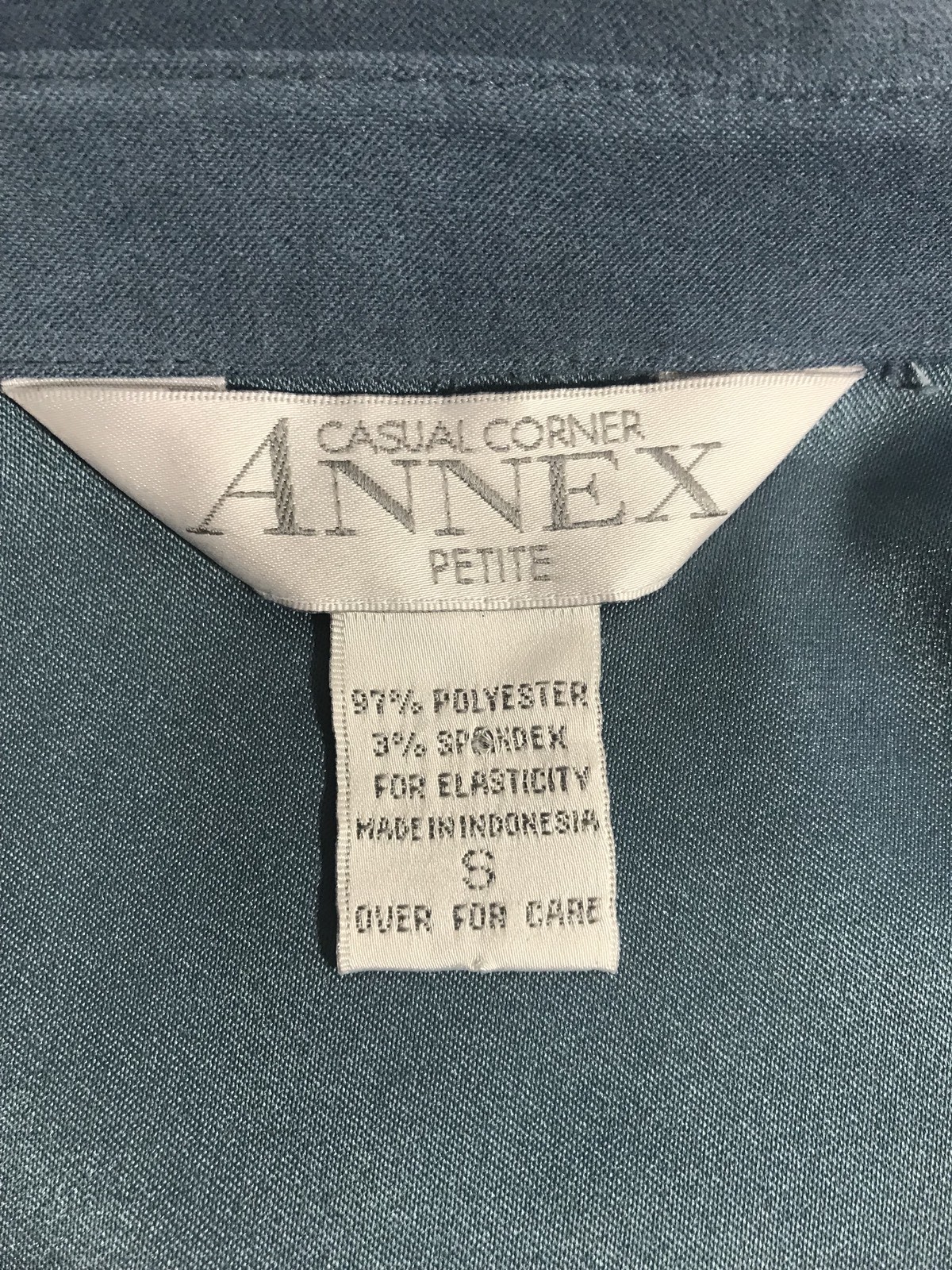 Casual Corner Annex Womens Size Small Shirt Top Blue Long Sleeve Button-up Soft