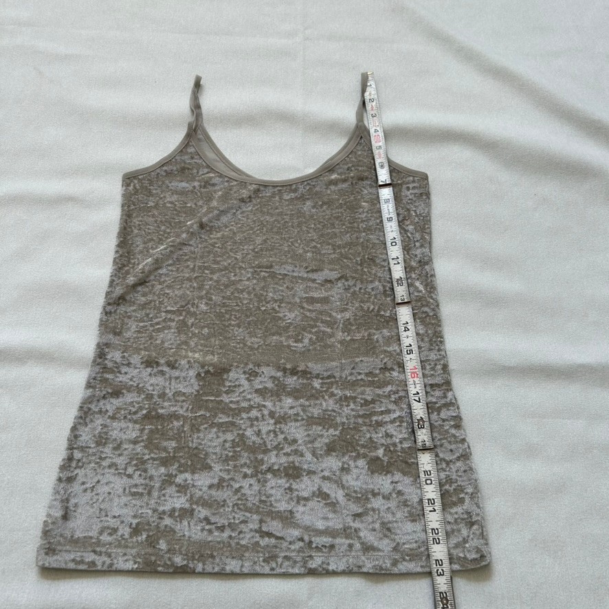 Vince Taupe Velvet Spaghetti Strap Day To Night Camisole Top Small