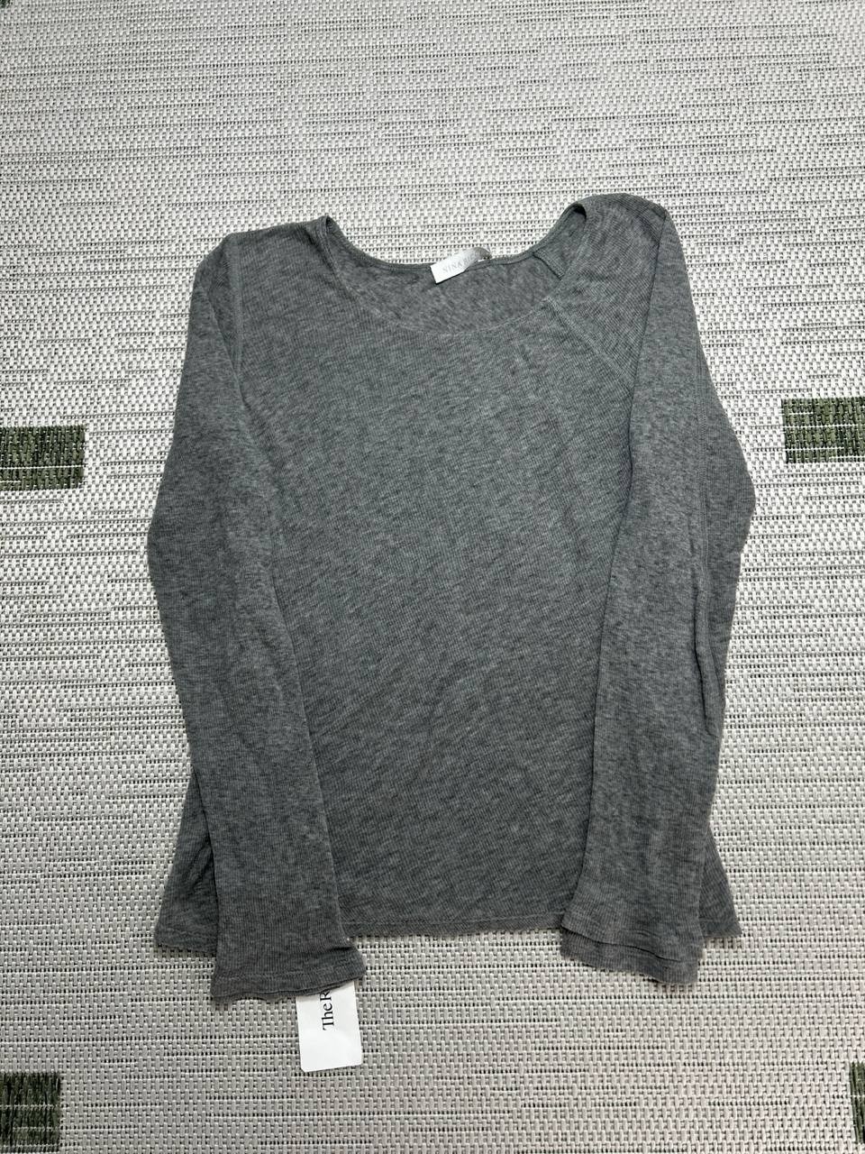 Nina Ricci Shirt Womens IT 36 US Small Gray Cotton Knit Pullover