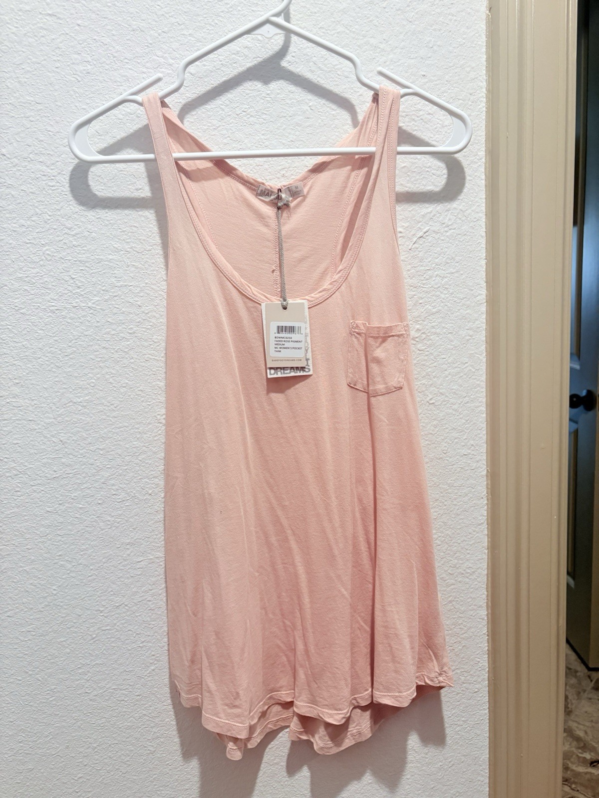 NWT Barefoot Dreams Faded Rose Tank