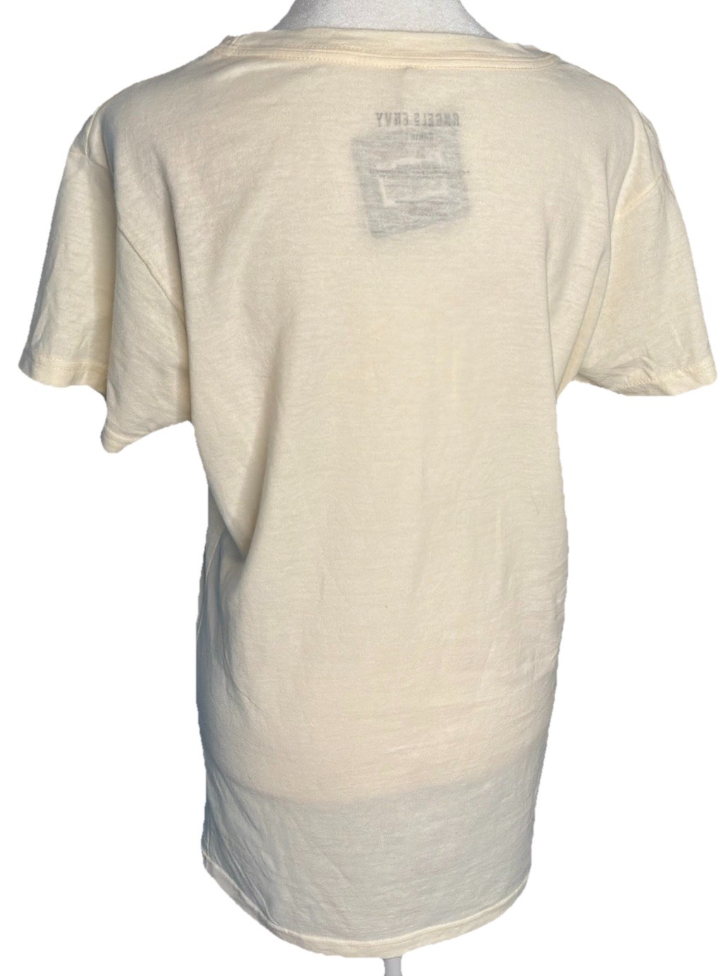 Angels Envy Whiskey Graphic Cream Ringspun Cotton Tee Short Sleeve XL NWT