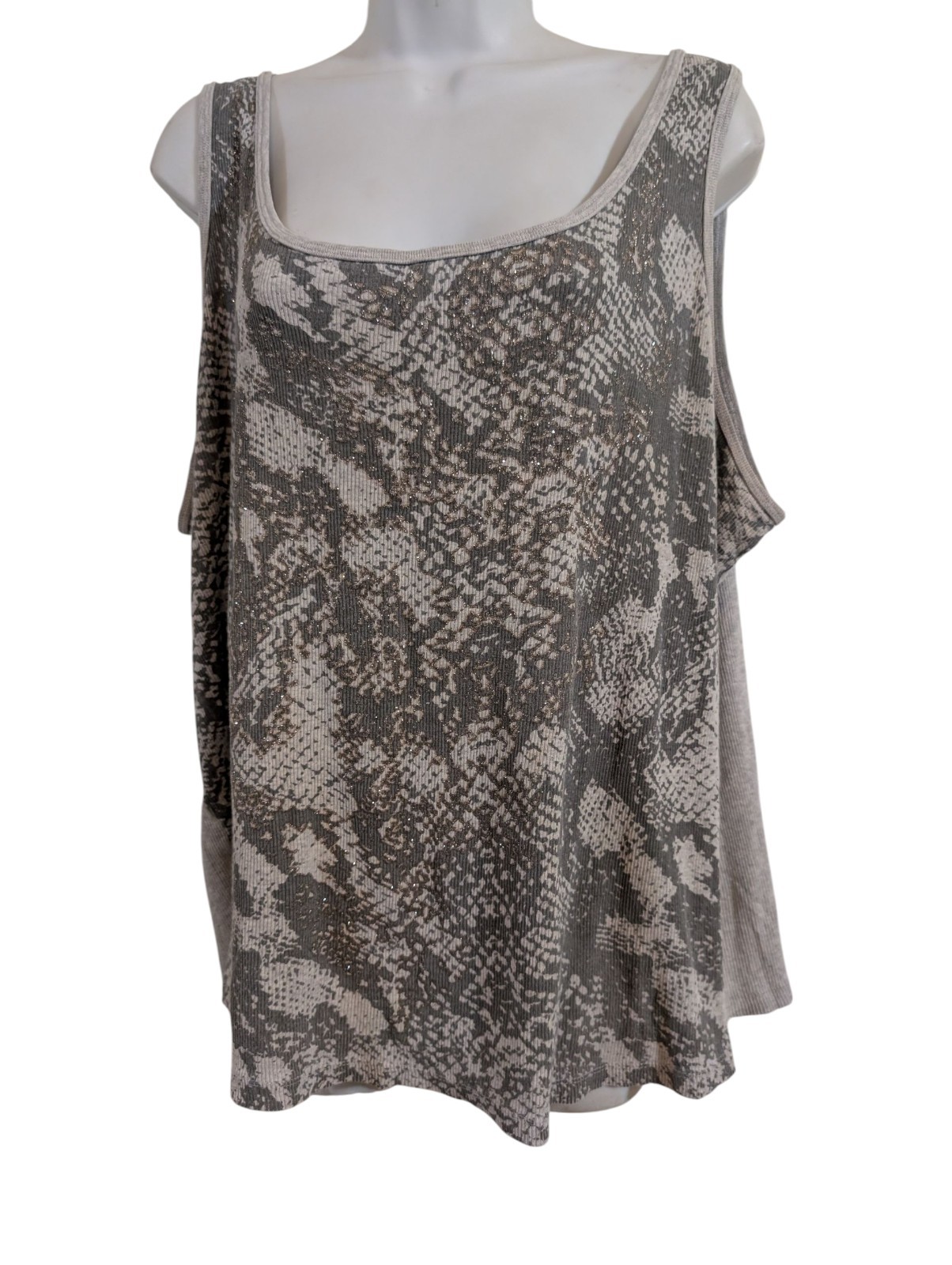 Women’s 4X (26 W-28W) Gray Tank Top 52 Inch Chest