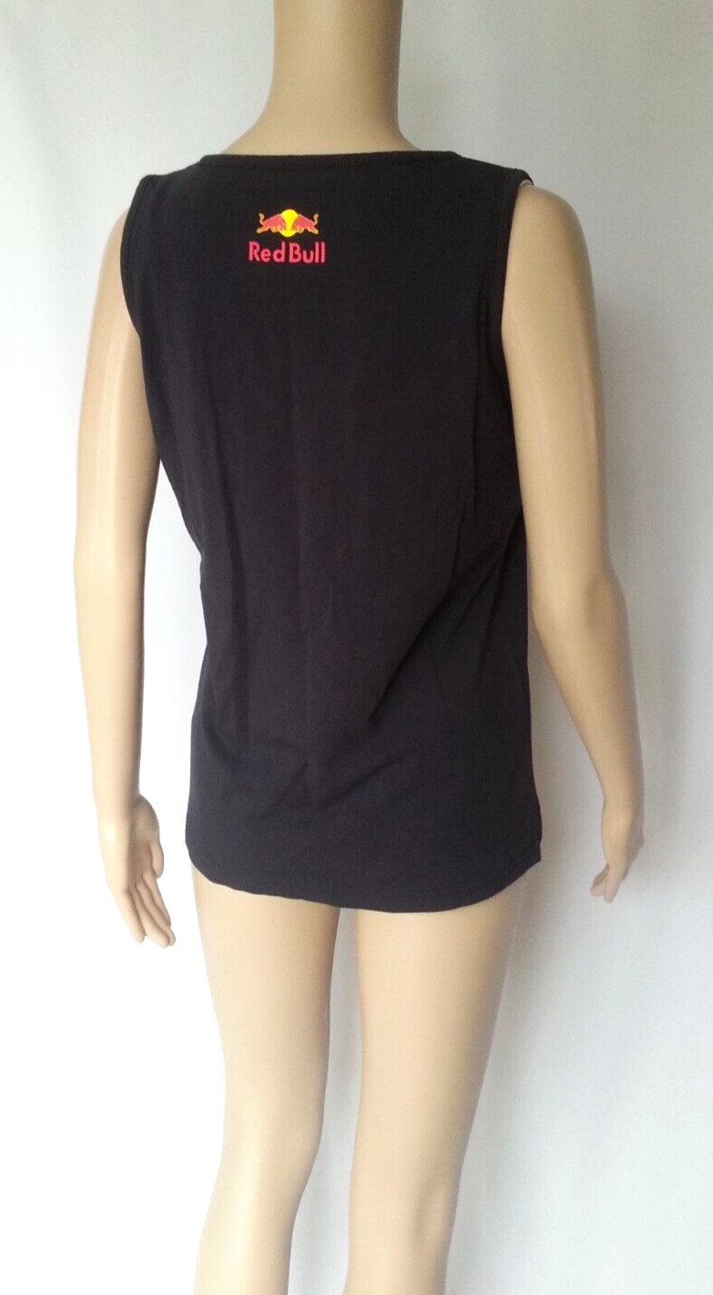 Red Bull Energy Wear Tank, Built-In Shelf Bra Rubber Logos Blue U.S. Sz L NWTS