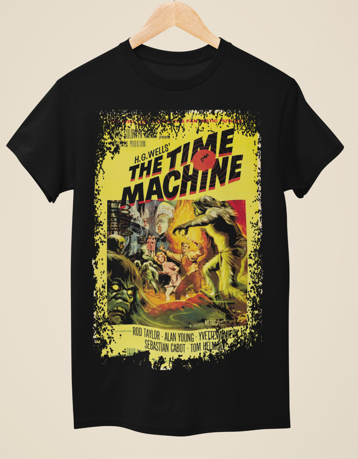 The Time Machine (1960) – Movie Poster inspired Unisex Black T-Shirt
