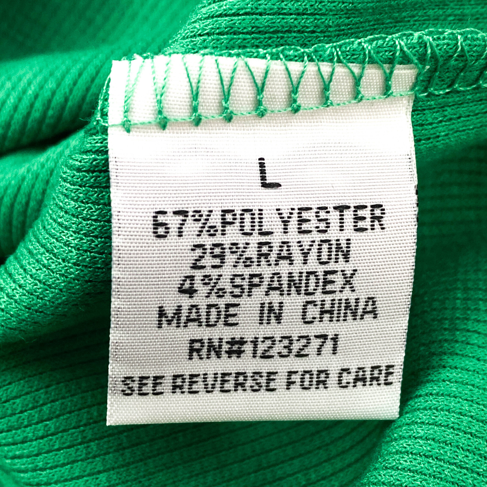 Liv & Lottie Womens Juniors Size L Rib Tee ‘California 1979’ Green