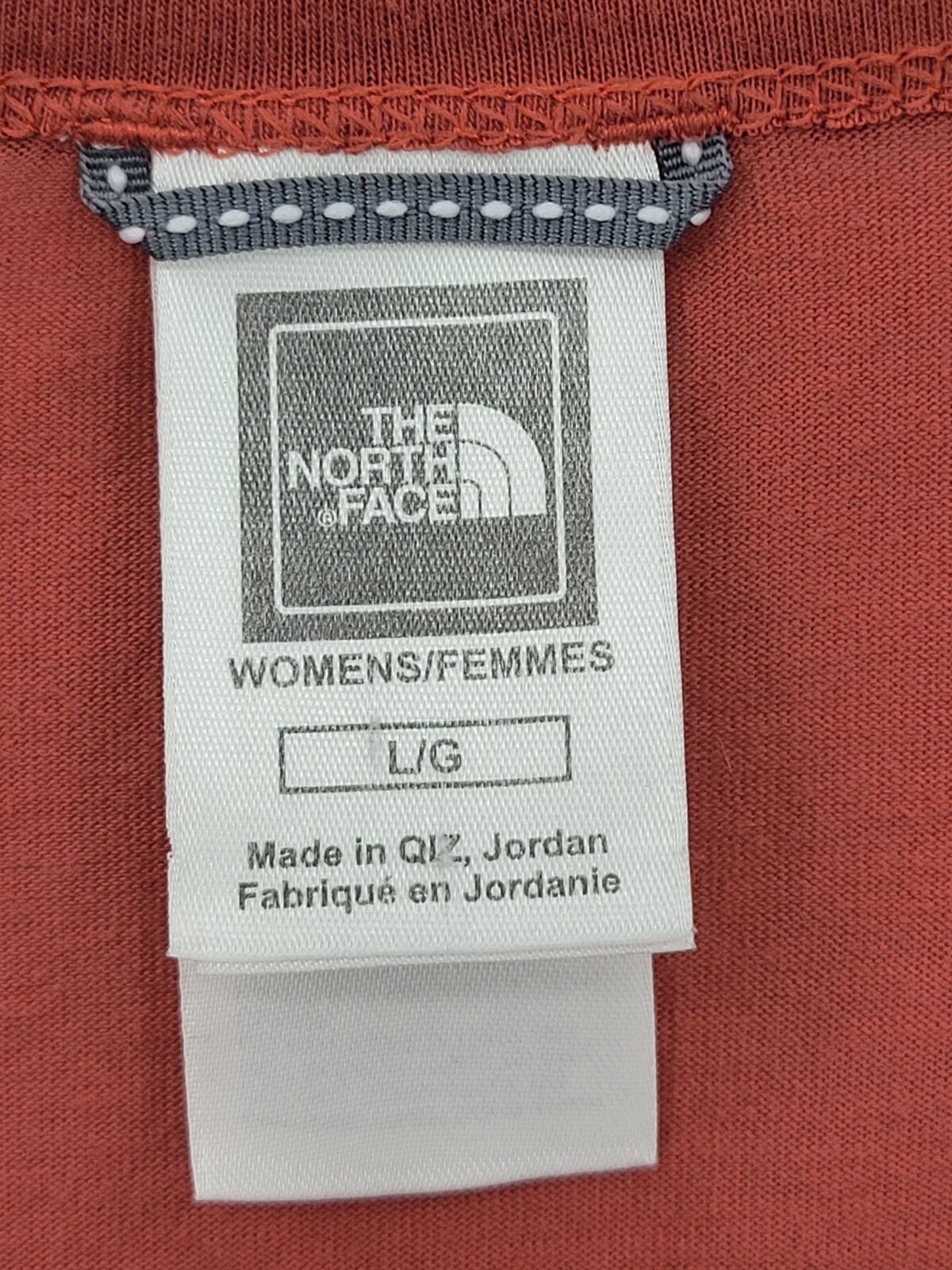 The North Face Top Womens Large Burnt Orange Graphic Floral Long Sleeve Outdoor