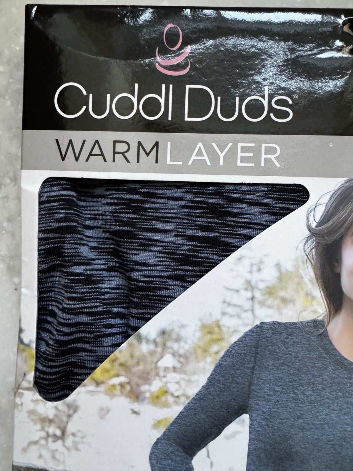 CUDDL DUDS SZ S WARM LAYER LONG SLEEVE CREW SHIRT W/ THUMBHOLES ACTIVETECH