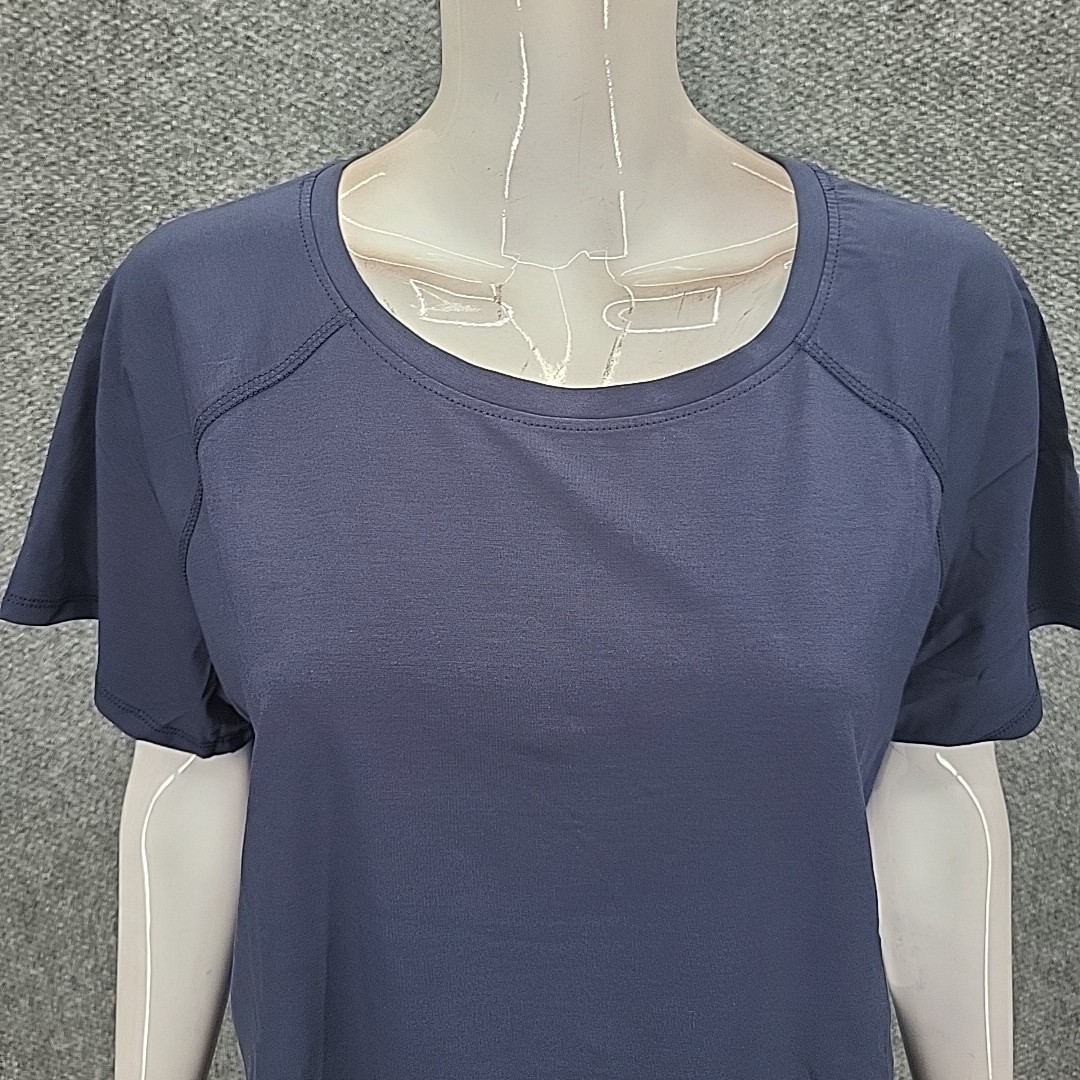 Isabella Womens Everyday Active Wear Lightweight Top X-Large Size Navy Shirt