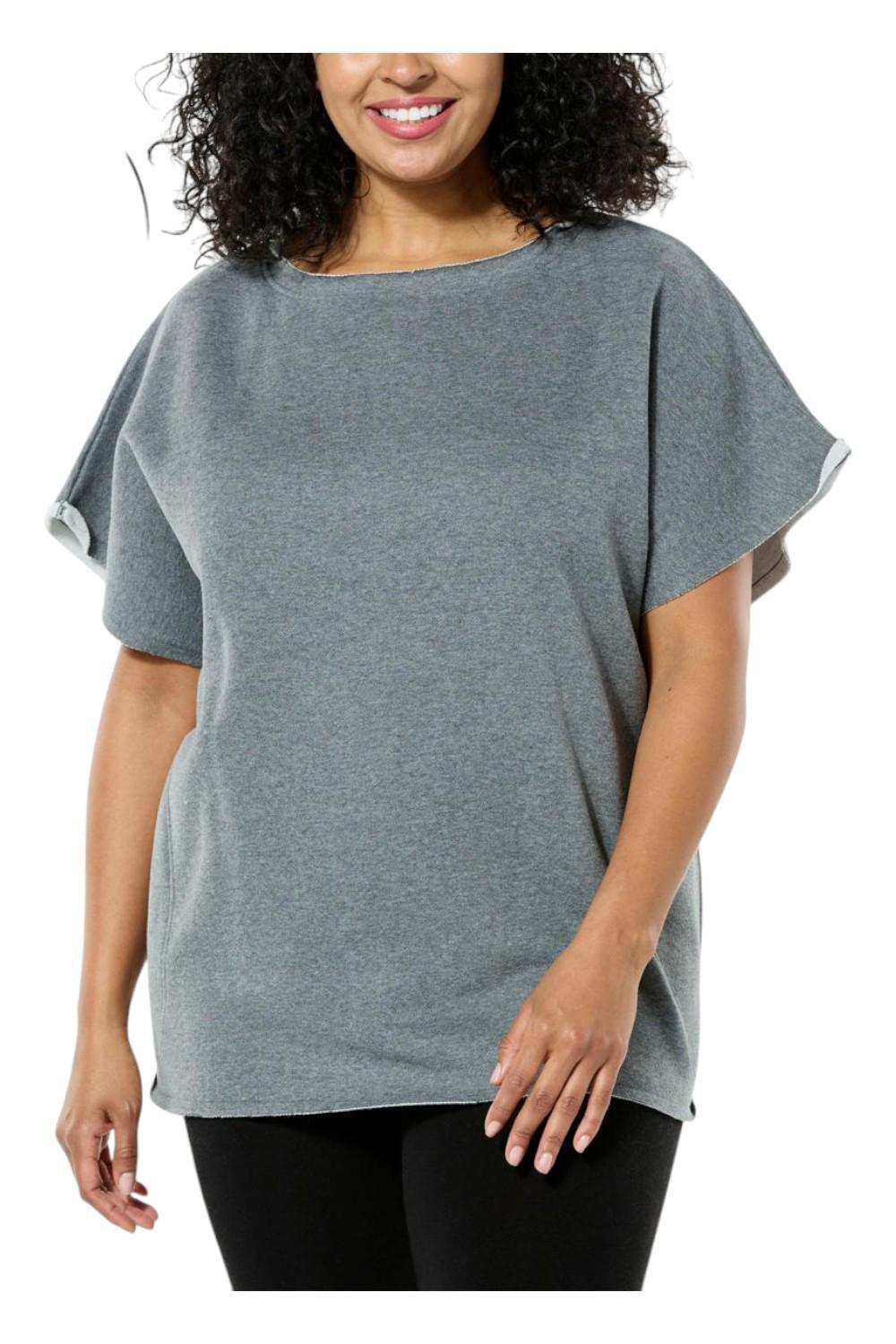 HUE Women’s The In-Between Days Pullover Grey