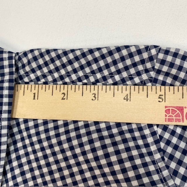 Pendleton Long Sleeve Gingham Button Down Shirt Womens Size Medium Blue White